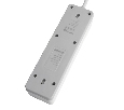 Сетевой фильтр 3-местный с/з STEKKER HM20-31-03 3x1мм2, 3 м, 250В, 16А, серия Optima, белый