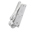 Сетевой фильтр 3-местный с/з STEKKER HM20-31-03 3x1мм2, 3 м, 250В, 16А, серия Optima, белый