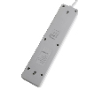 Сетевой фильтр 4-местный с/з STEKKER HM20-41-02 3x1мм2, 1,8 м, серия Optima, белый