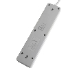 Сетевой фильтр 4-местный с/з STEKKER HM20-41-05 3x1мм2, 5 м, серия Optima, белый
