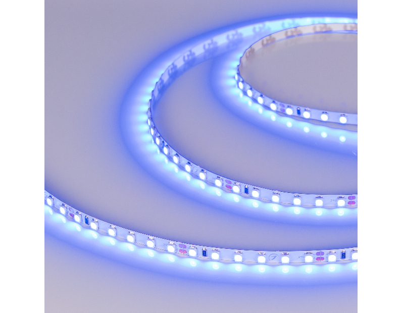 Лента RT-A120-5mm 24V Blue (9.6 W/m, IP20, 2835, 5m) (Arlight, 9.6 Вт/м, IP20)