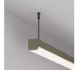 Профиль с экраном LINE-D-3030-2000 SQUARE OLIVE GREY+OPAL  (Arlight, Алюминий)