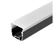 Профиль с экраном LINE-D-3734-2000 TETRA BLACK+OPAL (Arlight, Алюминий)