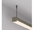 Профиль с экраном LINE-D-3734-2000 TETRA OLIVE GREY+OPAL  (Arlight, Алюминий)