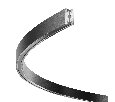 Шинопровод накладной/подвесной для трековых светильников Technical Busbar trunkings Flarity TRX154-2SR-D1200-B