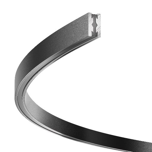Шинопровод накладной/подвесной для трековых светильников Technical Busbar trunkings Flarity TRX154-2SR-D1200-B