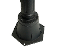 Светильник садово-парковый Feron PL766, столб 60W 230V E27, черный