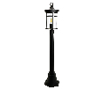 Светильник садово-парковый Feron PL766, столб 60W 230V E27, черный