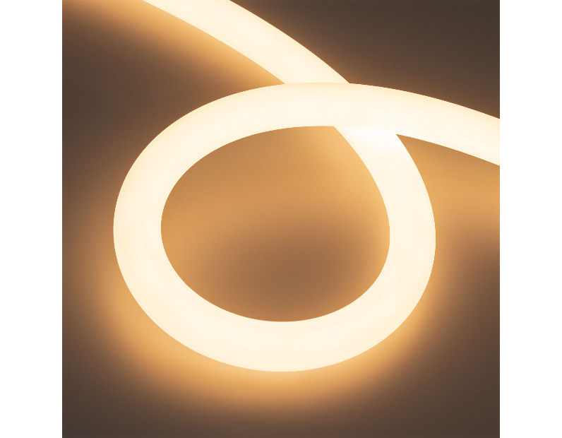 Лента герметичная MOONLIGHT-TOP-A336-D30mm 24V Warm3000 (14.4 W/m, IP65, 5m, wire x1) (Arlight, Вывод прямой, 3 года)