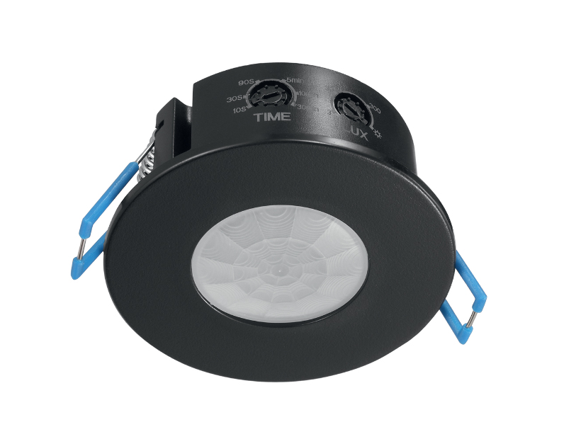 Датчик движения и освещенности 1200W 8m 120°(гориз.) 360°(верт.) чёрный, SEN55, артикул 51577