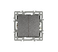 Механизм выключателя двухклавишный проходной SWT-MKP2-PL-GR (250V, 16A) (Arlight, -)