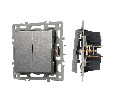 Механизм выключателя двухклавишный непроходной SWT-MK02-PL-GR (250V, 16A) (Arlight, -)