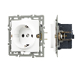Механизм электрической розетки SCT-GP-MEU-PL-WH (250V, 16A) (Arlight, -)