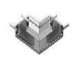 Коннектор угловой для корпуса в натяжной потолок Magnetic 220V Ambrella Light GL1043