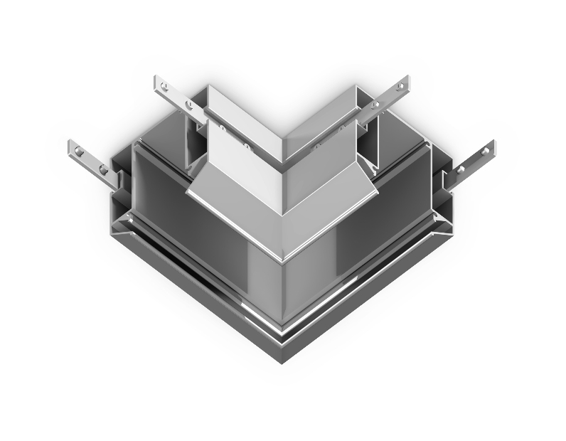 Коннектор угловой для корпуса в натяжной потолок Magnetic 220V Ambrella Light GL1043