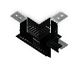 Коннектор T-образный для встраиваемого шинопровода Magnetic 220V Ambrella Light GL1042