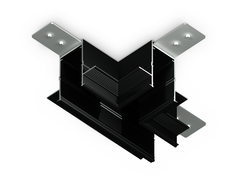 Коннектор T-образный для встраиваемого шинопровода Magnetic 220V Ambrella Light GL1042