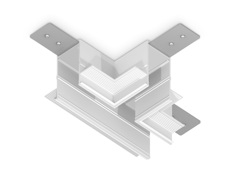 Коннектор T-образный для встраиваемого шинопровода Magnetic 220V Ambrella Light GL1041