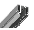 Корпус для накладного шинопровода в натяжной потолок Magnetic 220V 3000*61*61 Ambrella Light GL1014