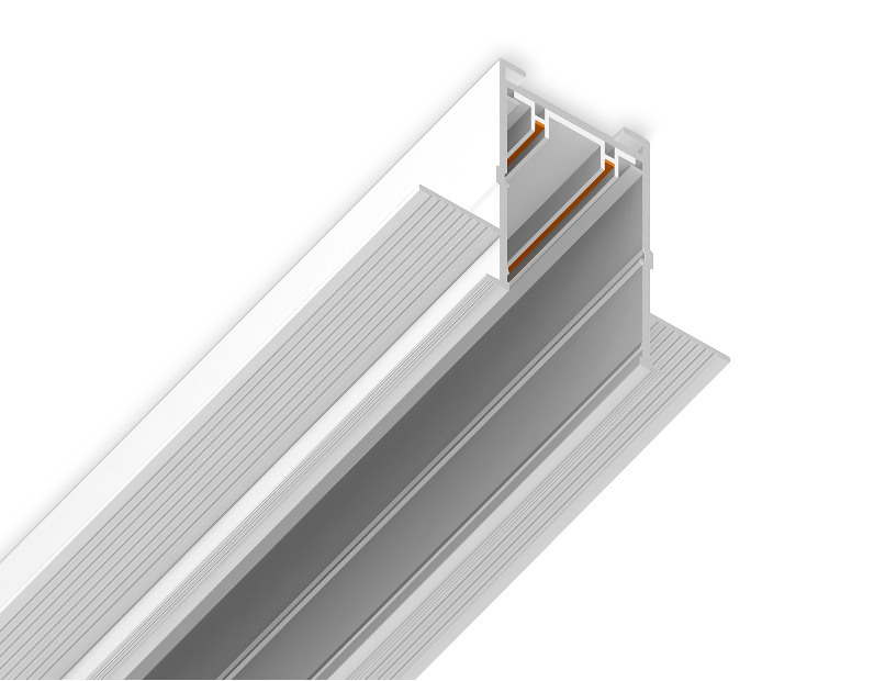 Шинопровод встраиваемый под ГКЛ 12,6мм Magnetic 220V IP20 2000*62.5*56 Ambrella Light GL1009