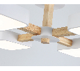 Люстра светодиодная на штанге Ambrella Light FL4879