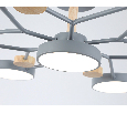 Люстра светодиодная на штанге Ambrella Light FL4865