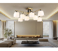 Люстра на штанге со стеклянными плафонами Ambrella Light TR303044