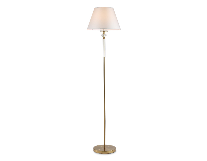 Напольный светильник с абажуром и хрусталем Ambrella Light LH71028