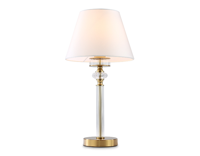 Настольная лампа с абажуром и хрусталем Ambrella Light LH71027