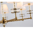 Подвесная люстра с абажурами и хрусталем Ambrella Light LH71023
