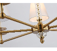 Подвесная люстра с абажурами и хрусталем Ambrella Light LH71023