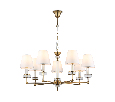 Подвесная люстра с абажурами и хрусталем Ambrella Light LH71023