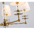 Подвесная люстра с абажурами и хрусталем Ambrella Light LH71021