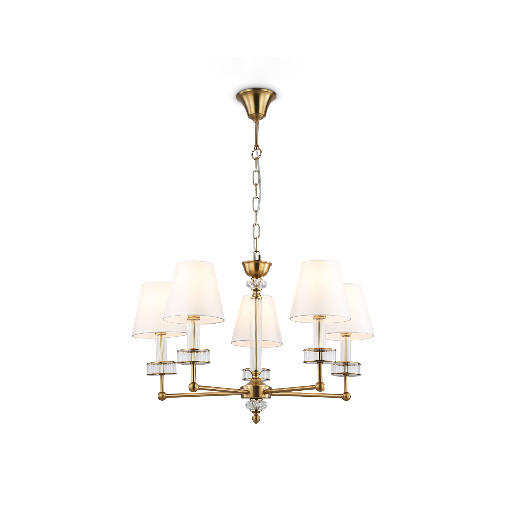 Подвесная люстра с абажурами и хрусталем Ambrella Light LH71021