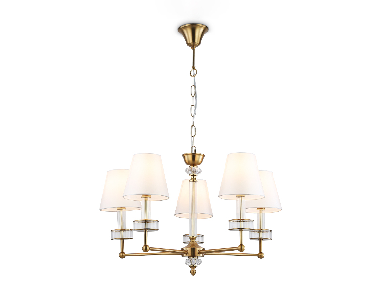 Подвесная люстра с абажурами и хрусталем Ambrella Light LH71021