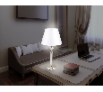 Настольная лампа с абажуром и хрусталем Ambrella Light LH71007