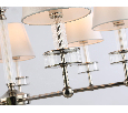 Подвесная люстра с абажурами и хрусталем Ambrella Light LH71003