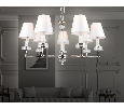 Подвесная люстра с абажурами и хрусталем Ambrella Light LH71003