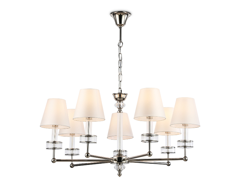 Подвесная люстра с абажурами и хрусталем Ambrella Light LH71003