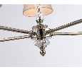 Подвесная люстра с абажурами и хрусталем Ambrella Light LH71001
