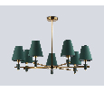 Люстра на штанге с абажурами и мрамором Ambrella Light LH75053