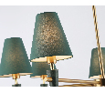 Люстра на штанге с абажурами и мрамором Ambrella Light LH75053
