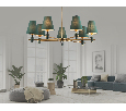Люстра на штанге с абажурами и мрамором Ambrella Light LH75053