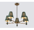 Люстра на штанге с абажурами и мрамором Ambrella Light LH75051