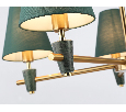 Люстра на штанге с абажурами и мрамором Ambrella Light LH75051