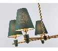 Люстра на штанге с абажурами и мрамором Ambrella Light LH75051