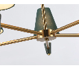 Люстра на штанге с абажурами и мрамором Ambrella Light LH75051