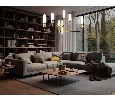 Люстра на штанге с мрамором Ambrella Light LH53251