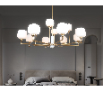 Люстра на штанге с мрамором Ambrella Light LH53019
