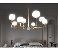 Люстра на штанге с мрамором Ambrella Light LH53017